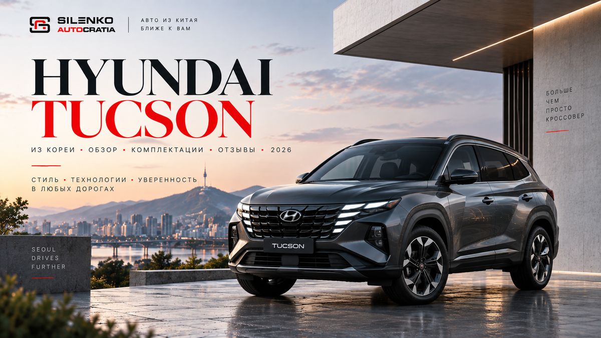 Hyundai Tucson из Кореи: обзор, комплектации, отзывы 2026