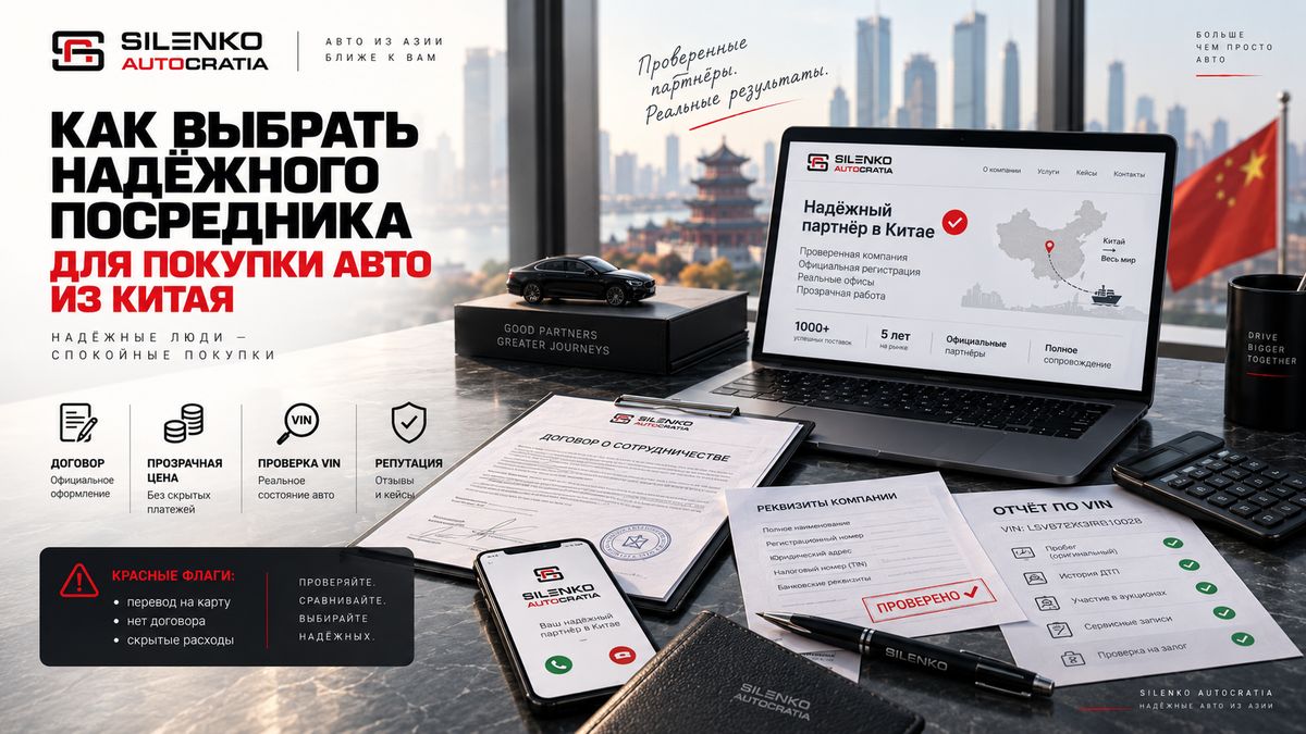 Как выбрать надёжного посредника для покупки авто из Китая